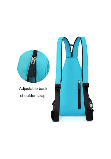 O-tbost Outdoor Casual Çok Fonksiyonlu Crossbody Sırt Çantası Gök Mavisi Ve Sarı