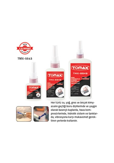 Genel Amaçlı Boru Sızdırmazlık Tmx 5543-250 Ml 6 Adet
