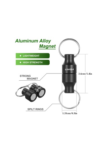Lixada 3 Adet Lixada Sinek Balıkçılık Manyetik Net Serbest