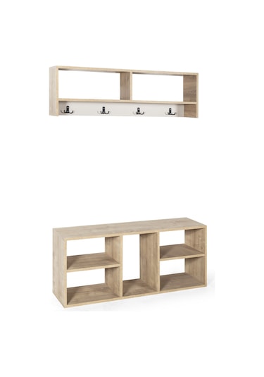 Duo Portmanto & Ayakkabılık, Askılık, Çift Modüllü Safirmeşe