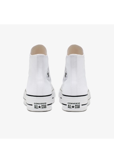 Converse Chuck Taylor All Star Lift Hi Platform Unisex Beyaz Sneaker Düz 560846c Beyaz