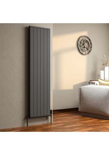 Lojimax Alüminyum Dekoratif Radyatör Lova Line 500x1676mm 21 Dilim Dokulu Antrasit Gri 2443 W Yüksek Isıl Güç