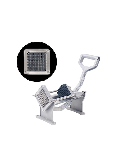 Suntek Patates Kesici Yedek Parçalar Kesme Makinesi Mutfak 0.7cmx0.7cm Gri Diğer