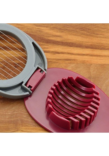 Suntek Paslanmaz Çelik Doğrama Bölmesi Yumurta Kesici Tel Kırmızı