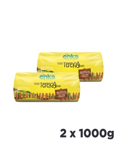 Enka Süt Tereyağı Tuzsuz Rulo 2'li - 1 Kg