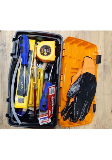 Çantalı Alet Takım Seti 19 Saatçi Tornavida Metre Çekiç Pense Yan