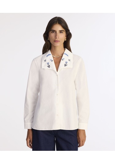 Yargıcı Regular Gömlek Yaka Uzun Kol Gömlek 25kkgm6016x 002 Beyaz