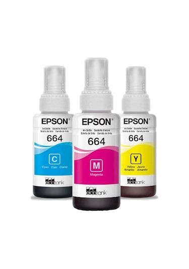 Epson 664  L386 3 Renk Şişe Mürekkep