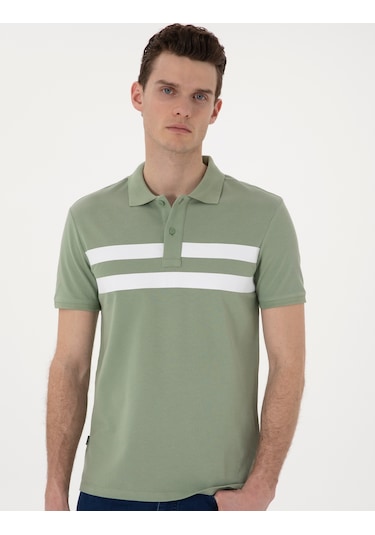 Pierre Cardin Erkek Çağla Tişört 50310154-vr016 Çağla