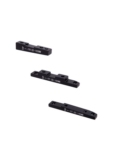 Teltree Yol Bisikleti İçin Alüminyum Düz Montaj Fren Adaptörü - Siyah / Kırmızı Seçenekli, Ff140 / Ff160 / Fr160 Modelleri Siyah