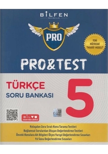 5.sınıf Türkçe Pro Test Soru Bankası Yeni Müfredat