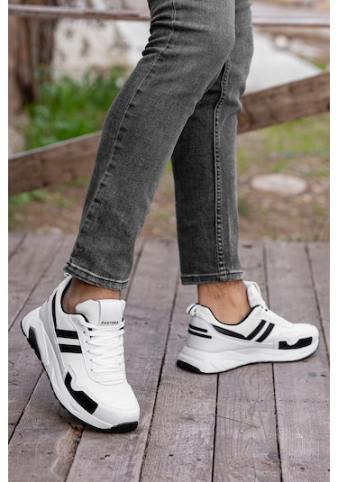 Gordon Günlük Ortopedik Erkek Sneaker Spor Ayakkabı Beyaz