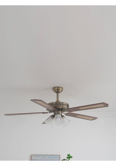 Woox İleri Geri Fonksiyonlu 5 Kanatlı Fan Ve Işıklı Uzaktan Kumandalı Tavan Vantilatörü,kahverengi