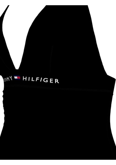Tommy Hilfiger Tommy Hılfıger Halter One Pıece Ext Sızes Mayo-7032 Black
