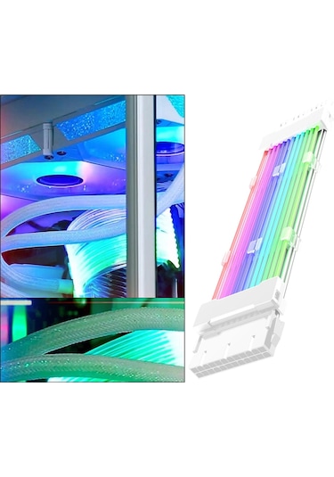 Suntek Uzatma Rgb Kablosu Psu Seti Bilgisayar Pc Beyaz-24pın