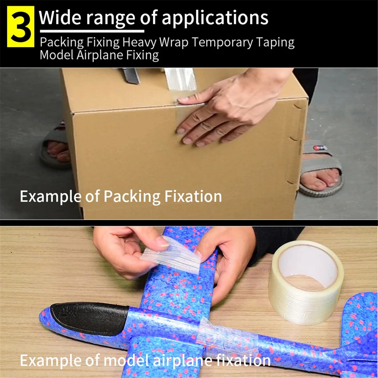 Yifomall Güçlü Paketleme İçin Zırhlı Şeritli Fiber Bandı - 50mm X 50m, Sıcak Dayanıklı, Kırılmaya Dirençli Taşıma Ve Depolama Bandı