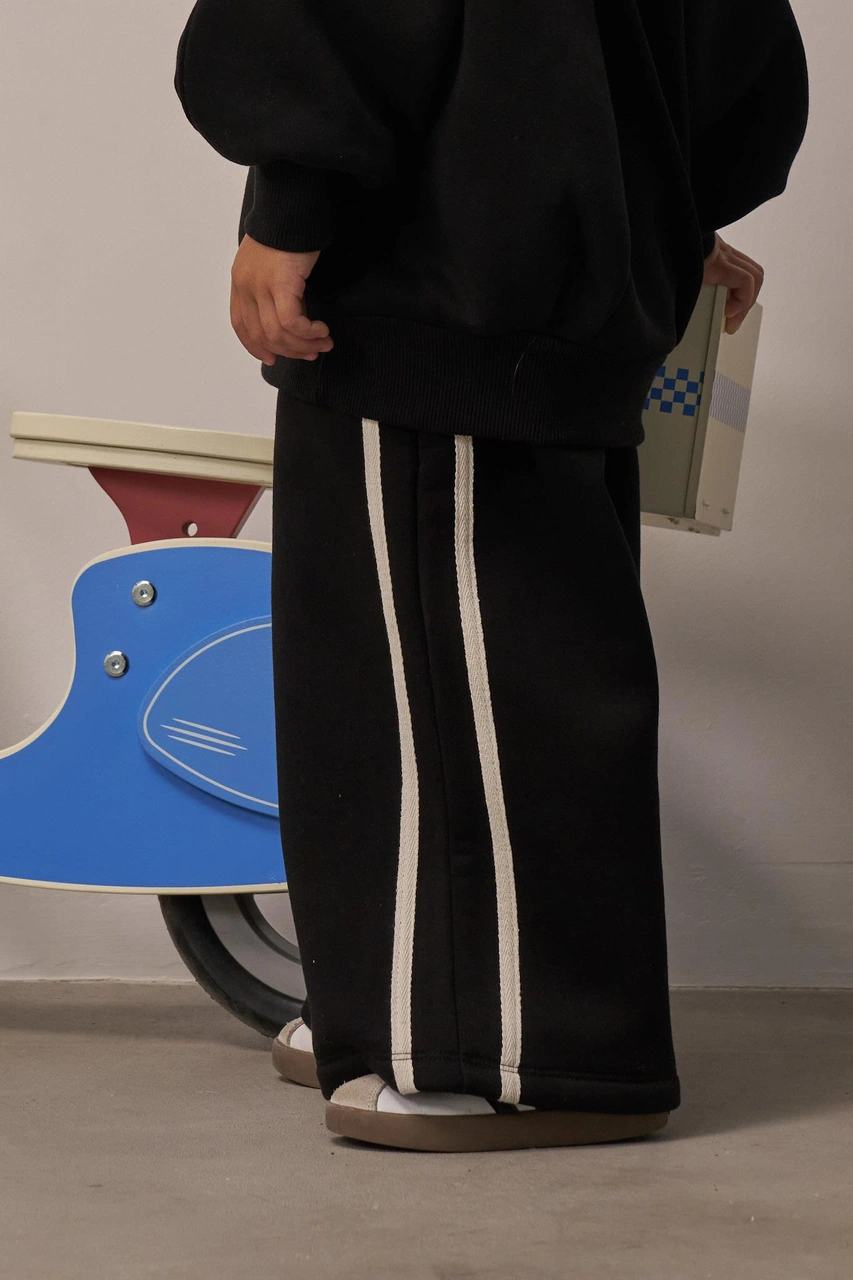 Siyah Wide Leg Eşofman Altı Siyah