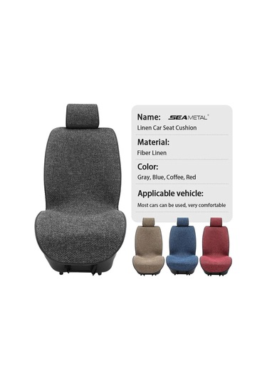 Liangmei Seametal Keten Araba Koltuğu Kapağı Nefes Alabilir