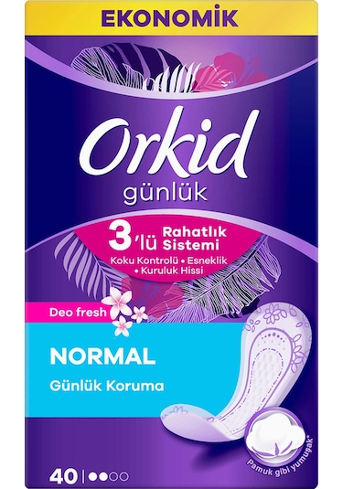 Orkid Deofresh Eko Korumalı Günlük Ped 40'lı
