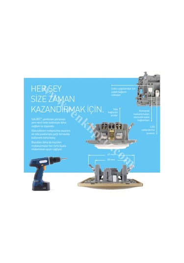 Legrand Salbei Serisi Alüminyum 1 Çıkışlı Rj11 Telefon Prizi  - 767229