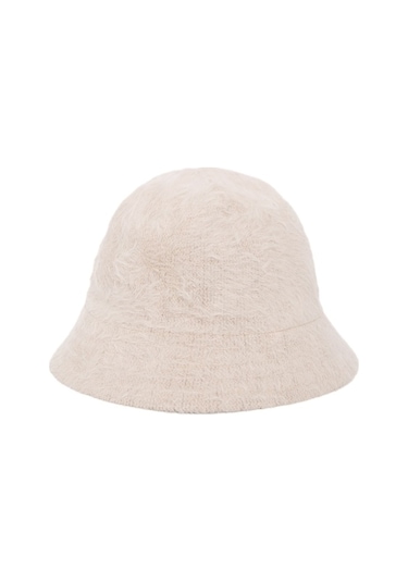 Mavi - Bej Peluş Bucket Şapka 198988-34610 -519506749-