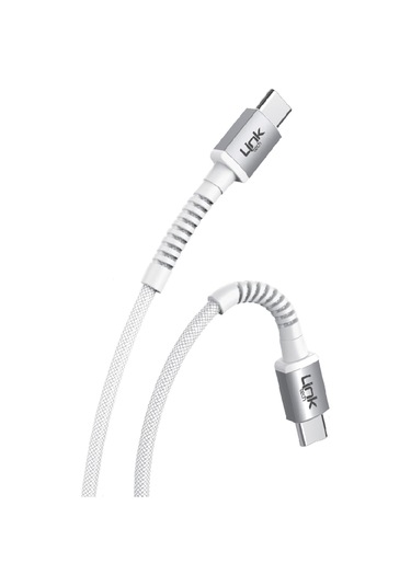 Linktech LCA-K597 Type-C - Type-C USB-C 60 W Hızlı Data ve Şarj Kablosu 3 M