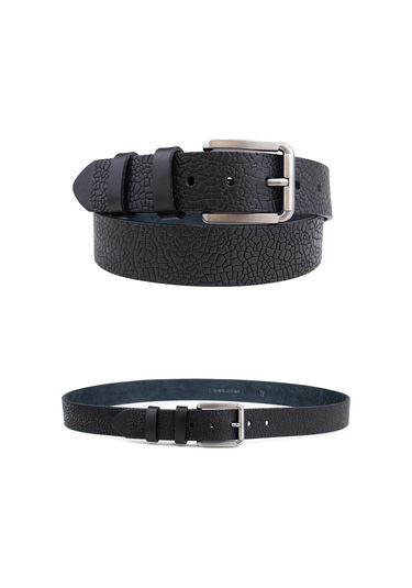 Özel Kutu Desenli Hakiki Deri Erkek Kot-kumaş Pantolon Kemeri