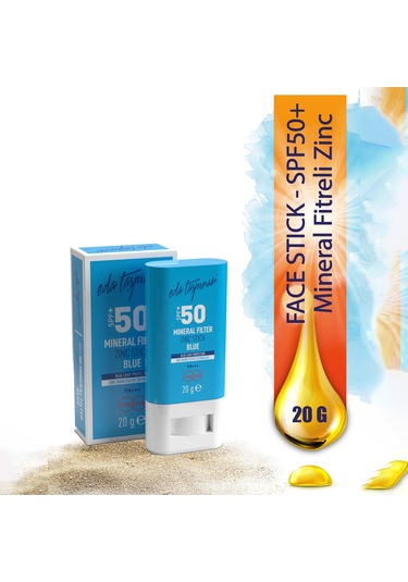 Eda Taşpınar Mineral Filtreli Blue Zinc Stick Güneş Kremi SPF50+ 20 G