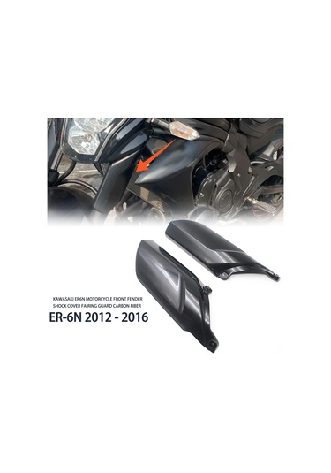 Suntek Motosiklet Çatal Kapağı Siyah Kawasaki Er-6n 2012-2016