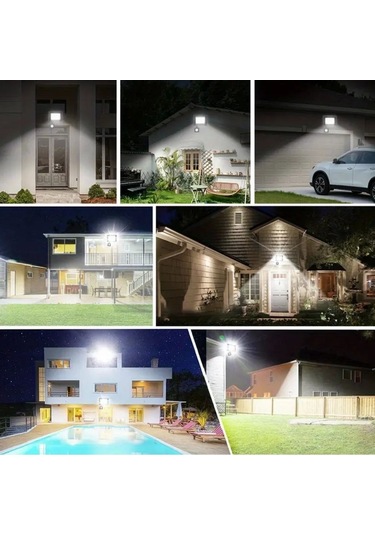 Dış Mekan Ve Kamp İçin Usb İle Şarj Olan 4 Farklı Işık Modlu Güçlü Projektör Lamba 100w 2400 Mah