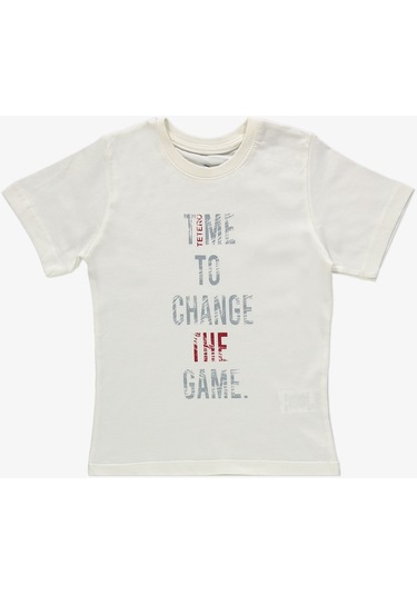 Gömlek Pantolon T-shirt Yaprak Desen 3 Parça Erkek Çocuk Takım