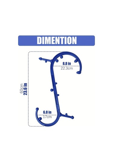 Willowhaven Yeşil S Şekilli Tetik Noktası Masaj Aleti Sırt Boyun Omuz Bacak Ayak Masajı Yeşil