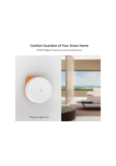 Lemestar "sonoff Snzb-02p Akıllı Zigbee 3.0 Sıcaklık Ve Nem Sensörü - Uzaktan Takip Ve Alarm Özellikli"