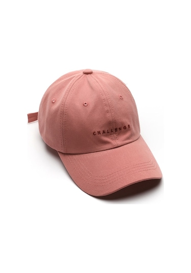 Beyzbol Şapkası Modelleri Unisex Hava Delikli Gündelik Kullanım İçin Güneş Gözlüklü Alfabe Desenli Spor Şapka Pembe