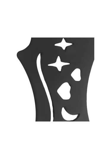 Dolıty Lady Black Için Eyeliner Stencil Çok Amaçlı Siyah Siyah