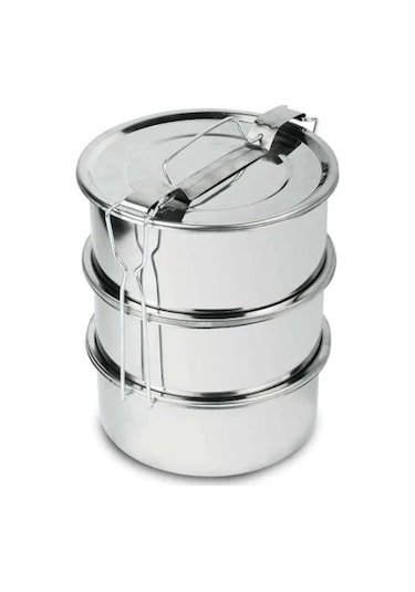 Sefer Tası 1 No 3 Lü Paslanmaz Çelik Tek Kişilik 13X4.5 Cm