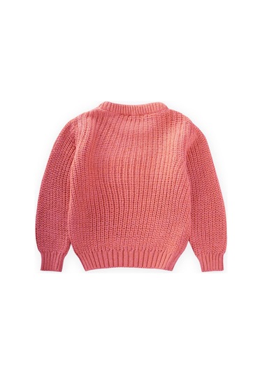 Cigit Bisiklet Yaka Selanik Triko Kazak 2-8 Yaş Somon Somon