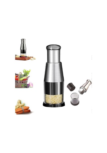 Sarımsak Ezici, 304 Paslanmaz Çelik Preslenmiş Sarımsak Doğrayıcı, Sarımsak Doğrama, Biber Ve Soğan Dilimleme İçin Manuel Sarımsak Doğrayıcı, Mutfak Aksesuarları Diğer