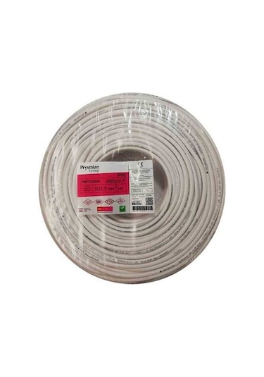 Prysmian 3*1,5mm TTR KABLO BEYAZ 10MT