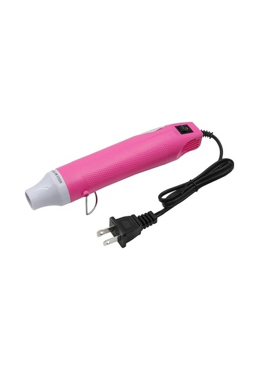 Createtech Elektrikli Sıcak Hava Tabancası 300w Mini El Isıci Ab Plug Pink Usa