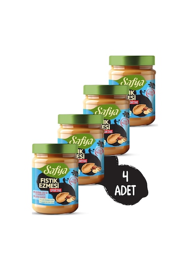 Safya Sportive Fıstık Ezmesi 320 Gr X 4 Adet