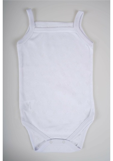 İp Askılı Jakarlı Klimalı 2li Çıtçıtlı Badi Zıbın Pembe-Beyaz