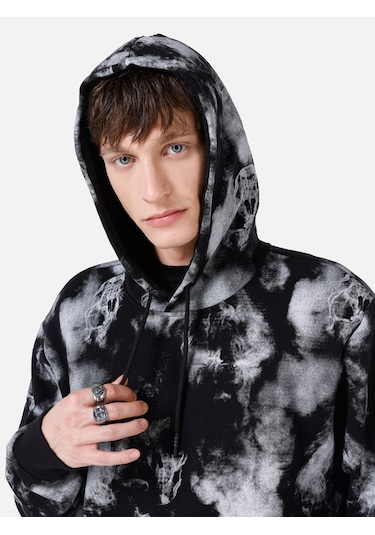 Colin's Colins Regular Fit Baskılı Siyah Erkek Sweatshirt Cl1066554 Siyah