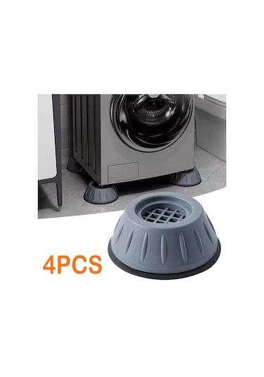 4 Parça Çamaşır Makinesi Titreşim Önleyici Ayak Mat