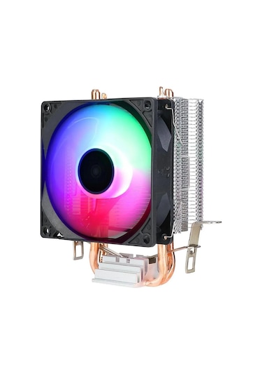 Zoko Frozen-ı 1x9cm Auto Rainbow Fanlı Bakır Borulu İşlemci Fanı