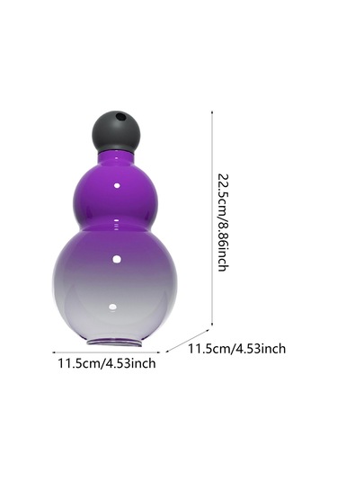 Suntek Gourd Su Şişesi 900 Ml Spor Seyahat Yürüyüş Sporları Mor