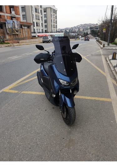 Motocam Yamaha Nmax Ön Cam 2021-2024 Model 72cm Siyah Renkli 4mm Uzun