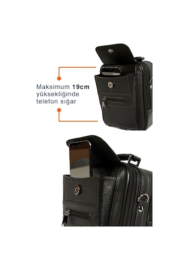 Bay Pablo C70 Siyah Çelik Kasalı El Ve Omuz Askılı Orta Boy Erkek