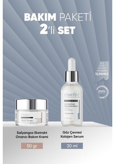 Salyangoz Ekstraktlı Onarıcı Bakım Kremi & Göz Çevresi Kolajen Serumu