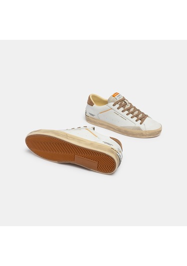 White Sneaker Erkek 190002pp8.10 Crime London Dıstressed Lo Beyaz